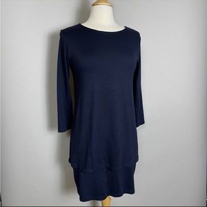 Susana Monaco Dress Size Small Shift Tired Navy Blue